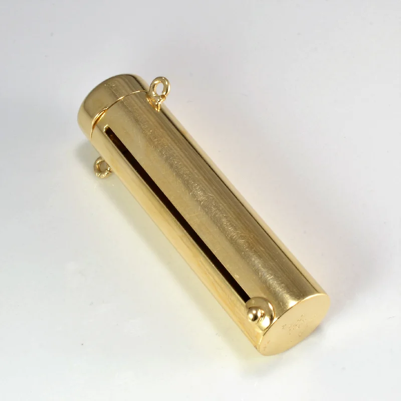 Yellow Gold Pill Holder |