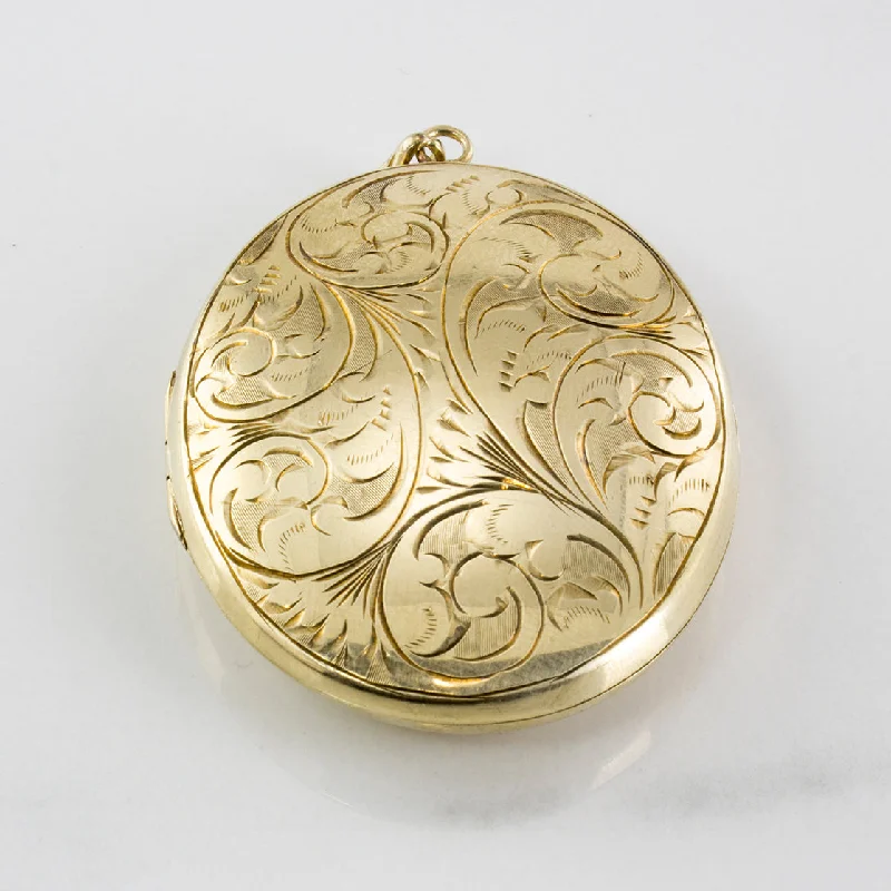 1897 Engraved Gold Locket |