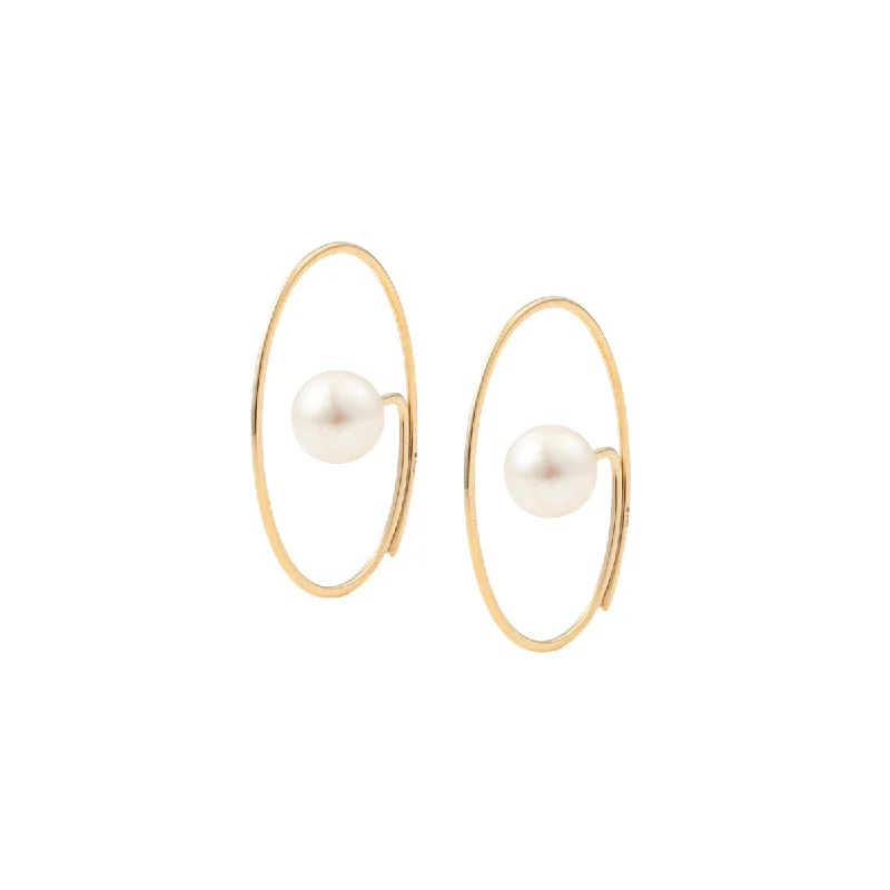 Akoya Pearl Floating Earring