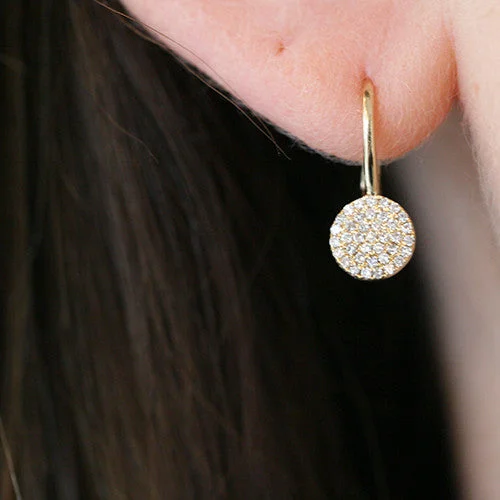 AUDREY DIAMOND DISC EARRINGS