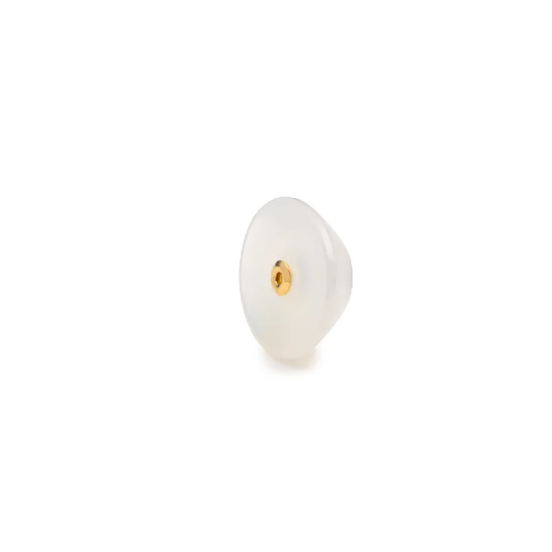 Corn White Chalcedony Stone for Spear Earring