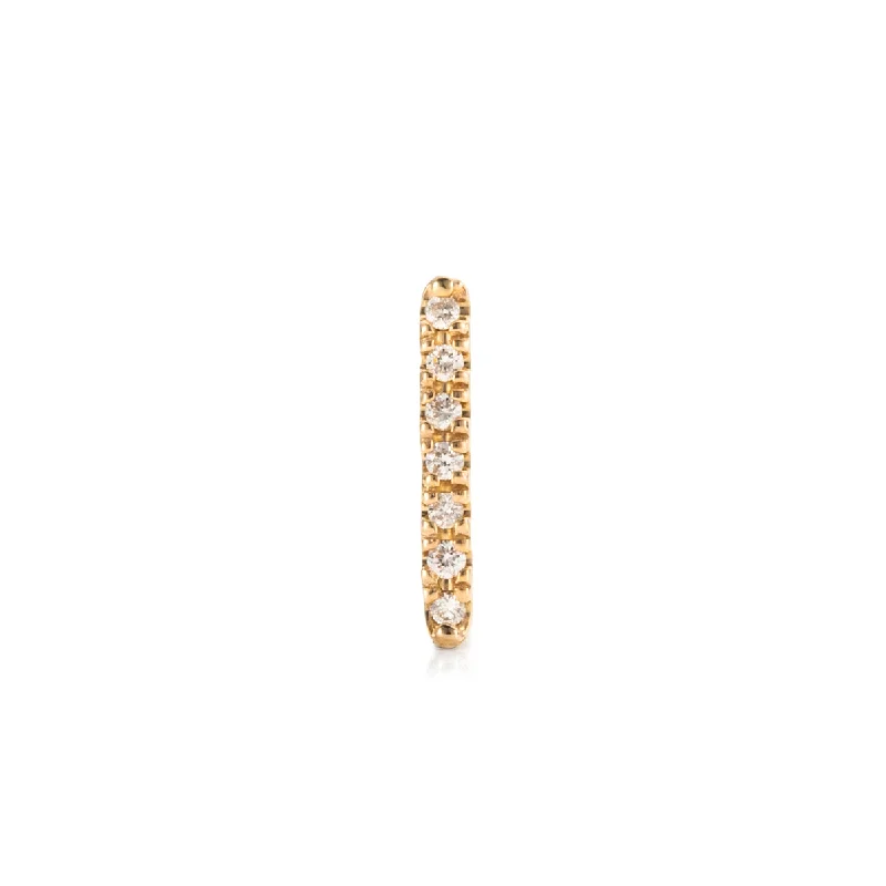 "Gossamer" Diamond Staple Earring