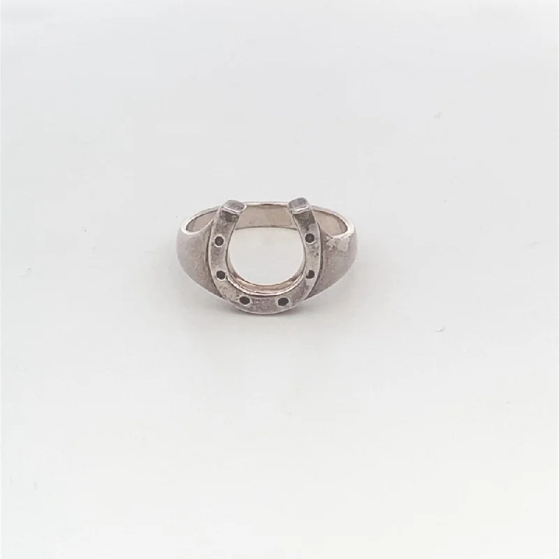 Heidi Horseshoe 925 Sterling Silver Ring