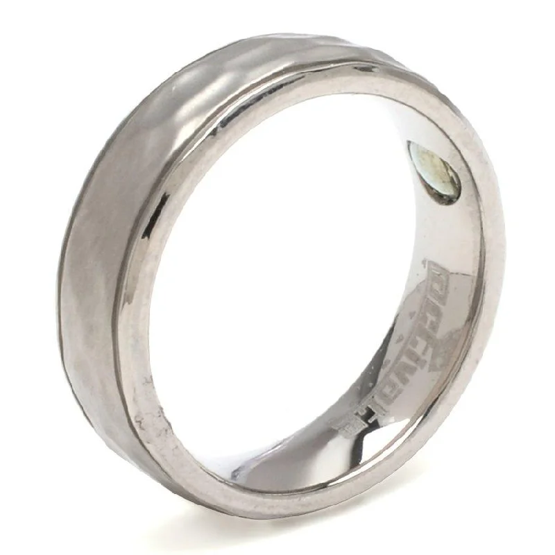 Sandblasted Titanium Ring