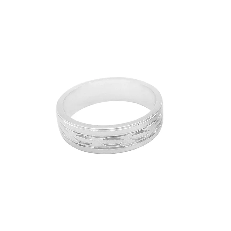 Shiloh Sanblasted 925 Sterling Silver Band Ring