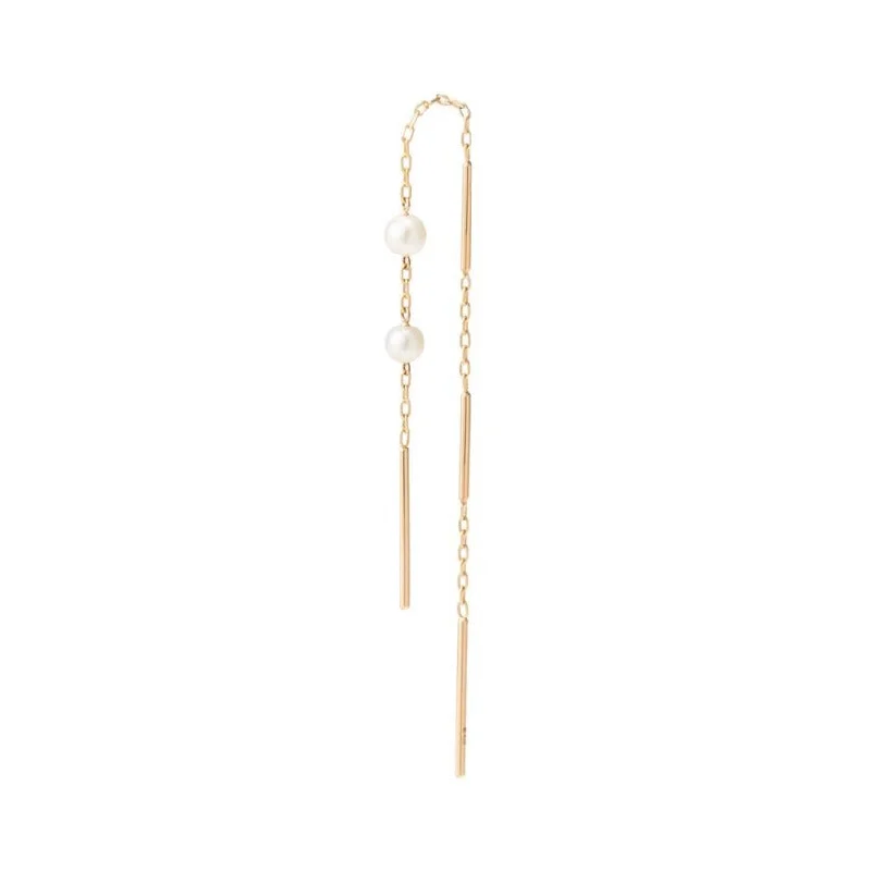 "All About Basics" Toggle Pearl Chain Earring