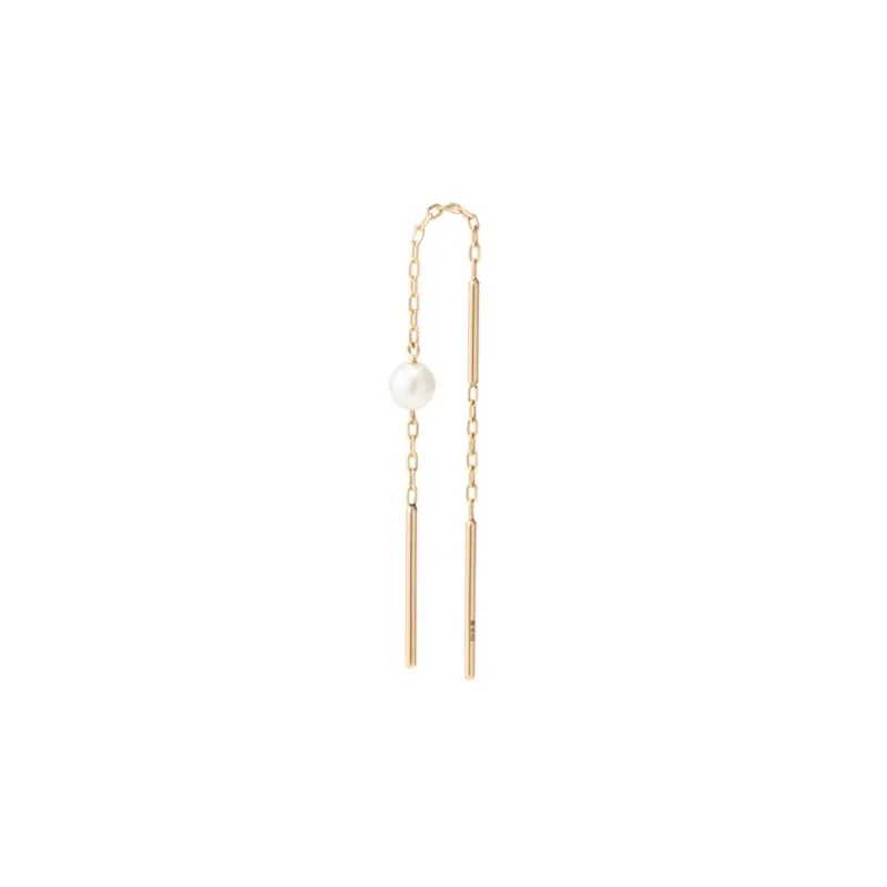 "All About Basics" Toggle Pearl Chain Earring