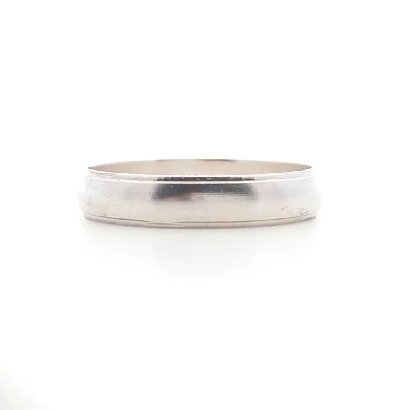 Zane 925 Sterling Silver Wedding Band Ring