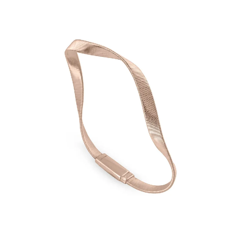 18K Rose Gold Twist Bangle