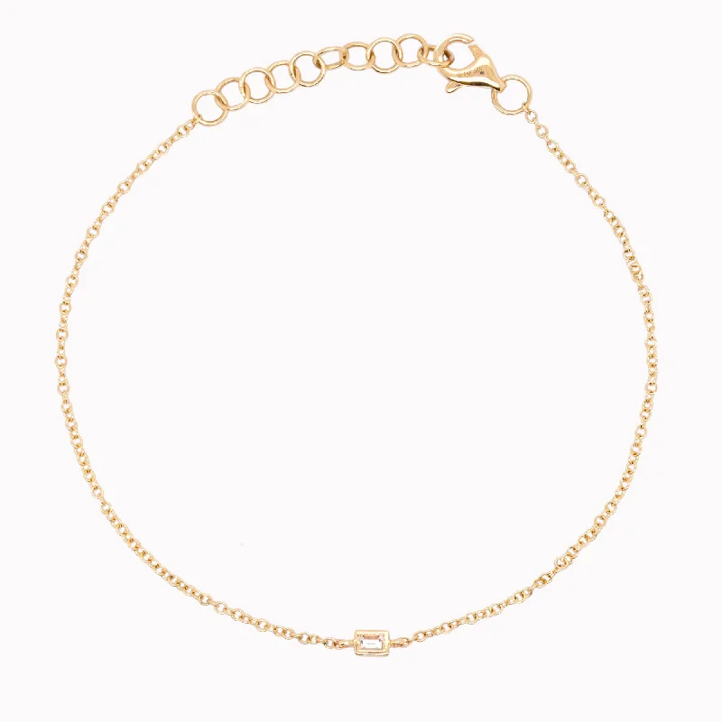 Petite Baguette Diamond Bracelet