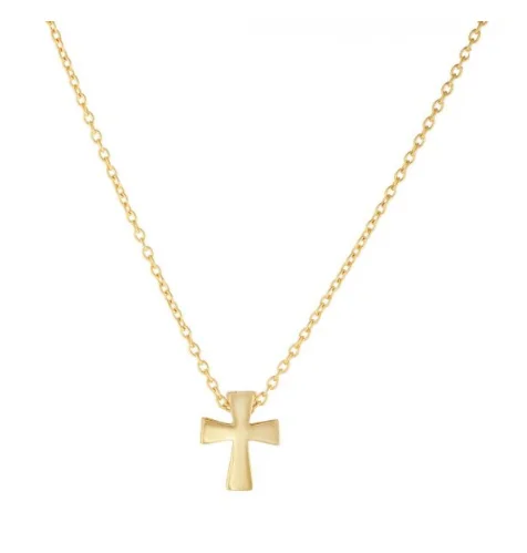 Bremer Jewelry 14K Yellow Gold Cross Necklace