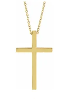 Bremer Jewelry 14K Yellow Gold Cross Pendant