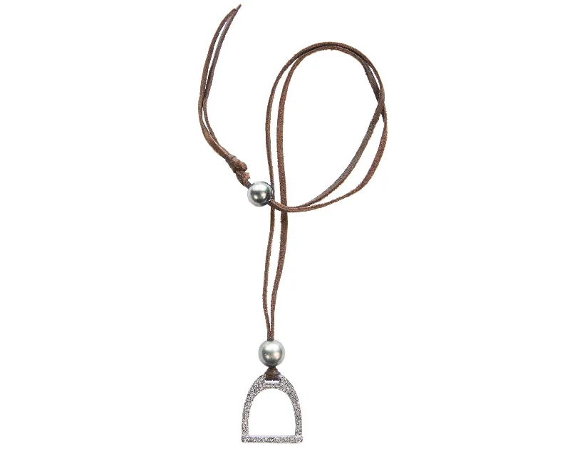 Stallion Stirrup Necklace | Tahitian