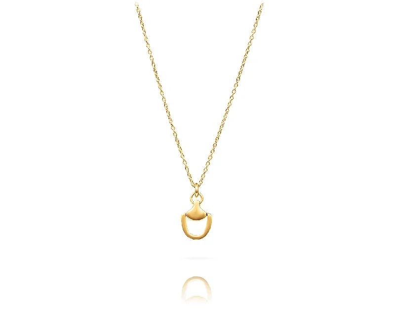 Small Churchill Downs Charm Necklace | Gold