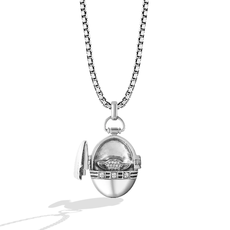 GROGU™ WOMEN'S PENDANT 1/5 CT.TW. White Diamonds Silver